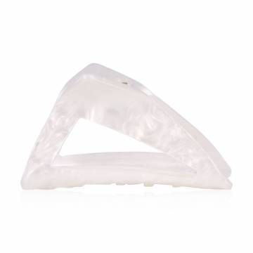 Заколка-краб для волос Tito Beauty Naomi перламутр, белая, 1 шт