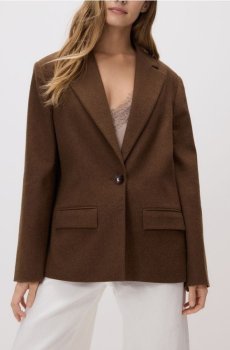 Reserved - Блейзер із додаванням вовни - золотисто-коричневий - 149IS-82X