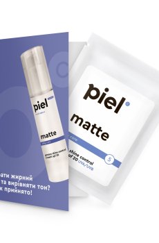 Матирующий дневной крем для лица Piel Cosmetics Youth Defence Matte Cream SPF 20, 3 мл (саше)