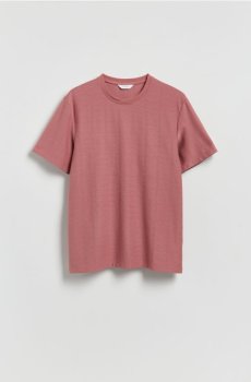 Reserved - Структурована футболка regular - пильно-рожевий - 459IW-39X