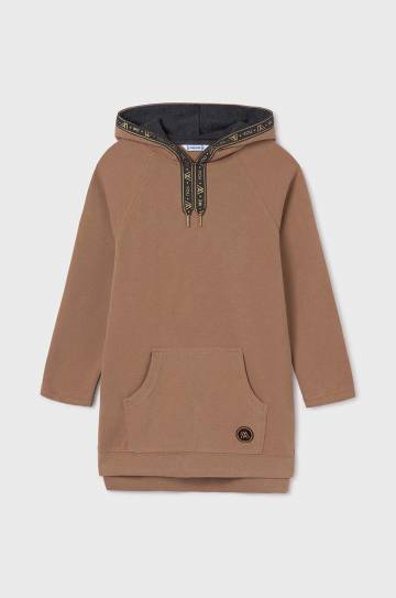 Детское платье Mayoral цвет коричневый mini прямое 7983