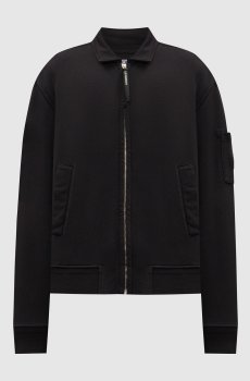 Черная спортивная куртка с логотипом патча