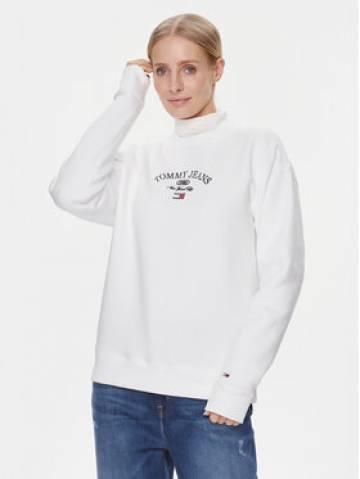 Tommy Jeans Світшот Lux Ath DW0DW16413 Білий Relaxed Fit Tommy Jeans Світшот Lux Ath DW0DW16413 Білий Relaxed Fit