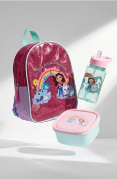Набір: рюкзак, пляшка для води та ланчбокс Gabbys Dollhouse 3 pack - різнобарвний
