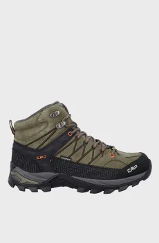 Мужские оливковые замшевые ботинки RIGEL MID TREKKING SHOES WP Оливковый 43 CMP 3Q12947-55ES