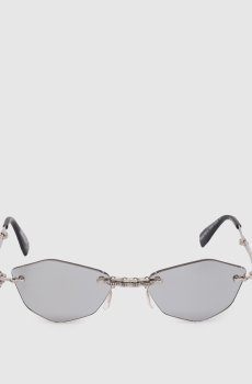 Серебристые складные солнцезащитные очки H48