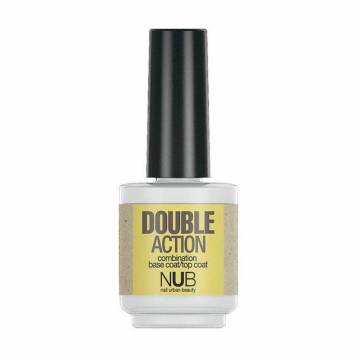 База и закрепитель для лака NUB Double Action Base & Top Coat, 15 мл База и закрепитель для лака NUB Double Action Base & Top Coat, 15 мл