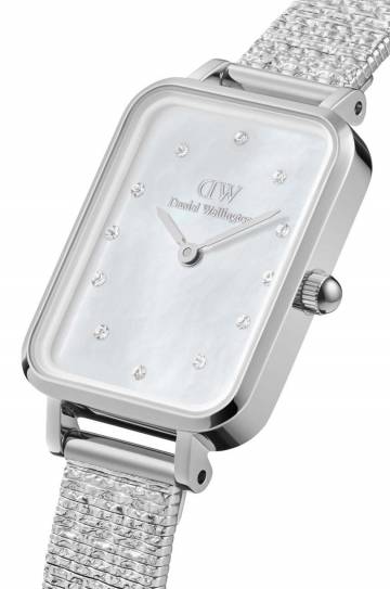 Часы Daniel Wellington Quadro 20x26 Lumine женские цвет серебрянный Часы Daniel Wellington Quadro 20x26 Lumine женские цвет серебрянный
