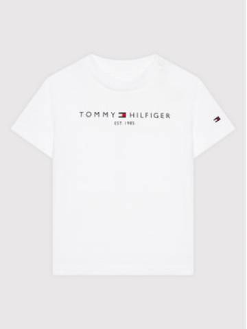 Tommy Hilfiger Футболка Baby Essential KN0KN01487 Білий Regular Fit Tommy Hilfiger Футболка Baby Essential KN0KN01487 Білий Regular Fit