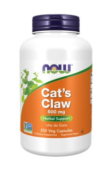 Кошачий коготь NOW foods Cats Claw 500 мг, 250 капсул