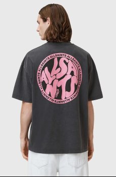 Хлопковая футболка AllSaints DISTORTION