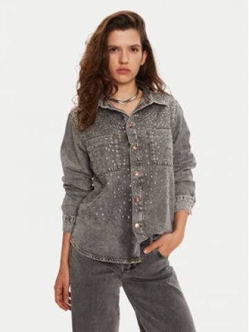 One Teaspoon Джинсова сорочка 26691 Сірий Regular Fit One Teaspoon Джинсова сорочка 26691 Сірий Regular Fit