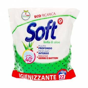 Универсальный стиральный порошок Soft Linfa di Aloe с активным кислородом, 22 стирки, 1.1 кг Универсальный стиральный порошок Soft Linfa di Aloe с активным кислородом, 22 стирки, 1.1 кг
