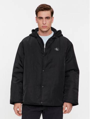 Calvin Klein Jeans Демісезонна куртка Skater Hooded Jacket J30J325290 Чорний Regular Fit Calvin Klein Jeans Демісезонна куртка Skater Hooded Jacket J30J325290 Чорний Regular Fit