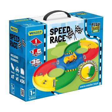 Детский игровой набор Wader Play Tracks Basic Скоростная гонка, от 1 года, 25*30*12 см, 44 элемента (53001) Детский игровой набор Wader Play Tracks Basic Скоростная гонка, от 1 года, 25*30*12 см, 44 элемента (53001)