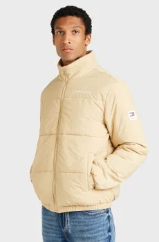 Мужская бежевая куртка TJM ESSENTIAL QUILTED JACKET EXT Бежевый L Tommy Jeans DM0DM18901