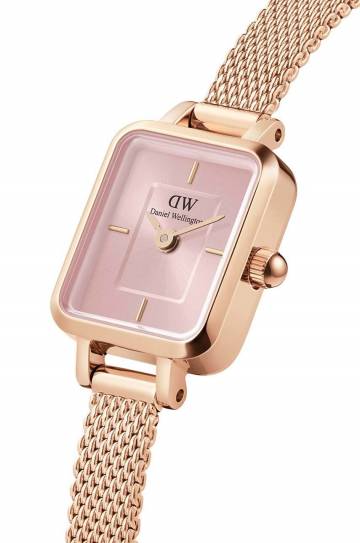 Часы Daniel Wellington Quadro Mini Melrose Blush женские цвет золотой Часы Daniel Wellington Quadro Mini Melrose Blush женские цвет золотой