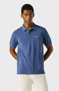 Мужское синие поло OSCAR Синий S Pepe Jeans PM5400087