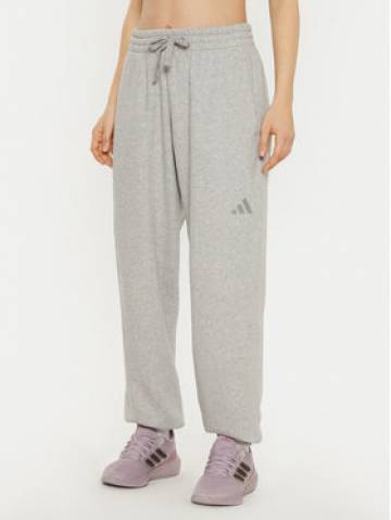 adidas Спортивні штани ALL SZN Fleece IY6772 Сірий Loose Fit adidas Спортивні штани ALL SZN Fleece IY6772 Сірий Loose Fit