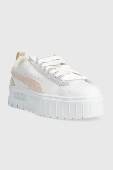 Кожаные кроссовки Puma Mayze Mix Wns цвет белый Кожаные кроссовки Puma Mayze Mix Wns цвет белый