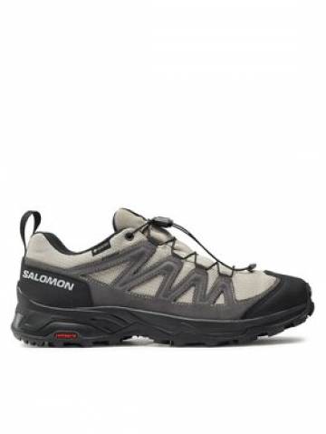 Salomon Трекінгові черевики X Ward Leather GORE-TEX L47182100 Бежевий Salomon Трекінгові черевики X Ward Leather GORE-TEX L47182100 Бежевий