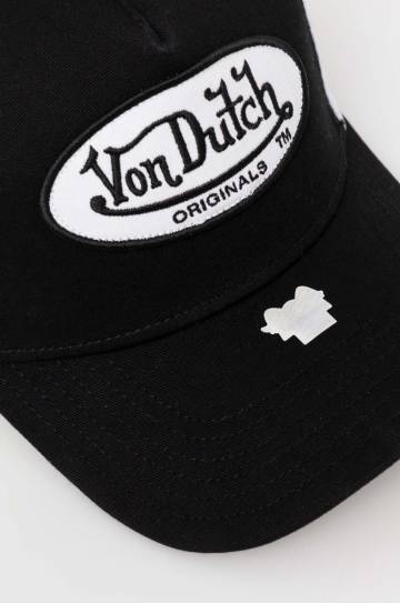 Кепка Von Dutch цвет чёрный с аппликацией Кепка Von Dutch цвет чёрный с аппликацией