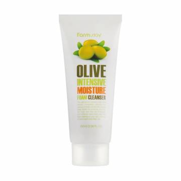 Пенка для умывания FarmStay Olive Intensive Moisture Foam Cleanser с экстрактом оливы, 100 мл Пенка для умывания FarmStay Olive Intensive Moisture Foam Cleanser с экстрактом оливы, 100 мл
