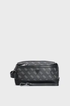 Мужской черный несессер с узором VEZZOLA SMART Черный ONESIZE Guess HMEVZLP2243