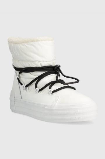 Зимние сапоги Calvin Klein Jeans BOLD VULC FLATF SNOW BOOT WN цвет белый YW0YW01181 Зимние сапоги Calvin Klein Jeans BOLD VULC FLATF SNOW BOOT WN цвет белый YW0YW01181