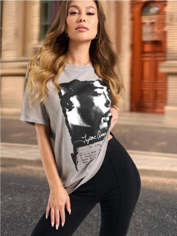 Футболка 2Pac - сірий Футболка 2Pac - сірий