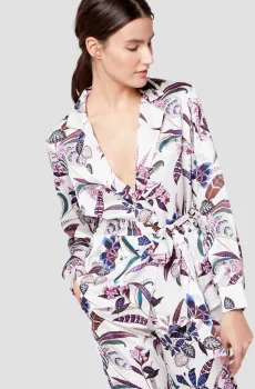 Женская белая рубашка SAFRAN Белый L Etam 6505536