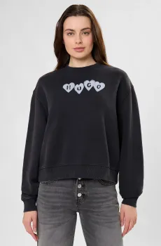 Женский черный свитшот Черный XS HUGO 50555824;002