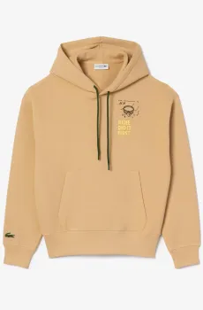 Бежевое худи (унисекс) Бежевый M Lacoste SH0146IXQ