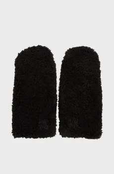 Женские черные перчатки Черный M-L HUGO 50548780;001