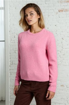 Светр з додаванням вовни - рожевий