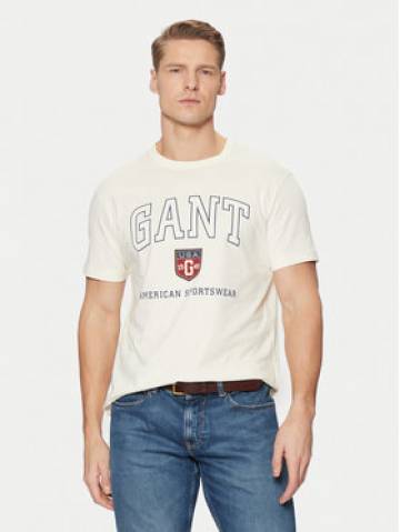 Gant Футболка 2003290 Écru Regular Fit Gant Футболка 2003290 Écru Regular Fit