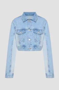 Женская голубая джинсовая куртка Голубой S Moschino J0503.3719;1303