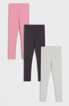 Бавовняні легінси 3 pack - різнобарвний