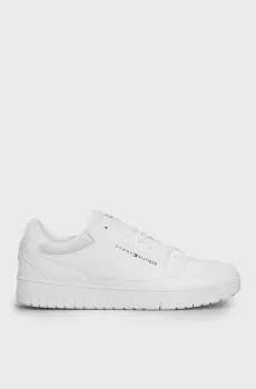 Мужские белые сникерcы TH BASKET CORE LEATHER ESS Белый 44 Tommy Hilfiger FM0FM05040