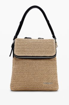 Desigual Textured Structured Convertible Shoulder Bag