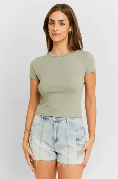 Женская салатовая футболка Салатовый XXS Tally Weijl STSCOPERVIL