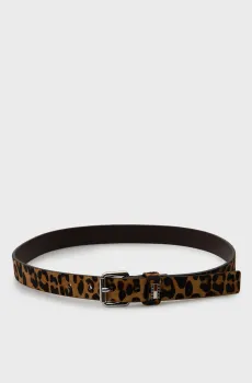 Женский ремень с узором LEOPARD Разноцветный 80 Tommy Jeans AW0AW18646