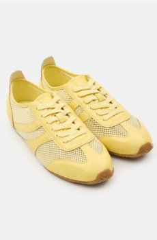 Кросівки із сіткою - жовтий