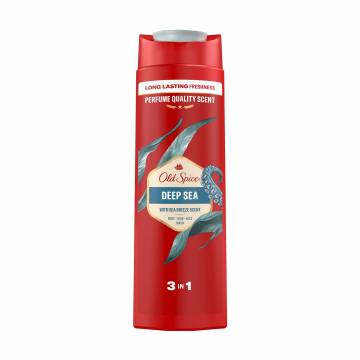 Гель для душа + шампунь 3-в-1 Old Spice Deep Sea with Minerals, 400 мл Гель для душа + шампунь 3-в-1 Old Spice Deep Sea with Minerals, 400 мл