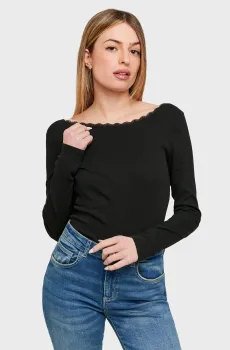 Женский черный топ Черный M Tally Weijl STSCOFRANCAL