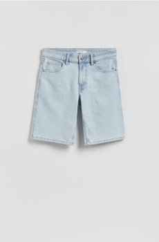 Reserved - Джинсові шорти прямого крою - синій - YV424-05J