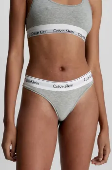 Женские серые трусики Серый M Calvin Klein 0000F3786E