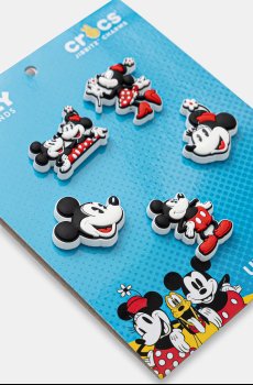 Детские значки для обуви Crocs Mickey and Minnie PVC 5Pck 5 шт