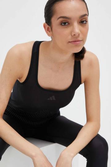 Топ для тренировок adidas Performance цвет чёрный Топ для тренировок adidas Performance цвет чёрный