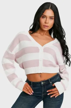 Женский кардиган в полоску Разноцветный L Tally Weijl SCAACDASHIA